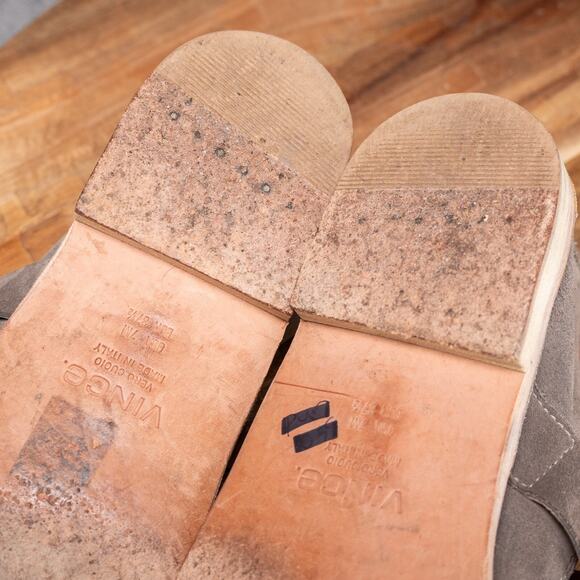 Vince Suede Slip On Loafers Womens 7 M Comfort Leather Shoes Buckle - Picture 7 of 7